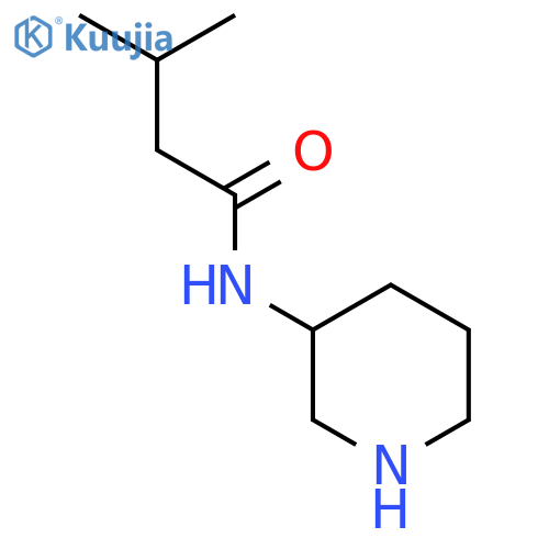 3-Methyl-N-(piperidin-3-YL)butanamide structure