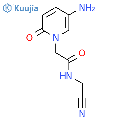 2-(5-amino-2-oxo-1,2-dihydropyridin-1-yl)-N-(cyanomethyl)acetamide structure