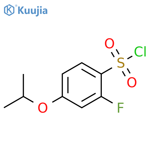 2-FLUORO-4-(PROPAN-2-YLOXY)BENZENE-1-SULFONYL CHLORIDE structure