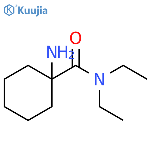 1-amino-N,N-diethylcyclohexane-1-carboxamide structure