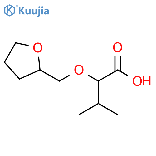 3-methyl-2-[(oxolan-2-yl)methoxy]butanoic acid structure