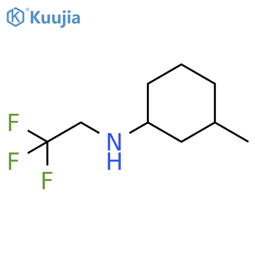 3-methyl-N-(2,2,2-trifluoroethyl)cyclohexan-1-amine structure