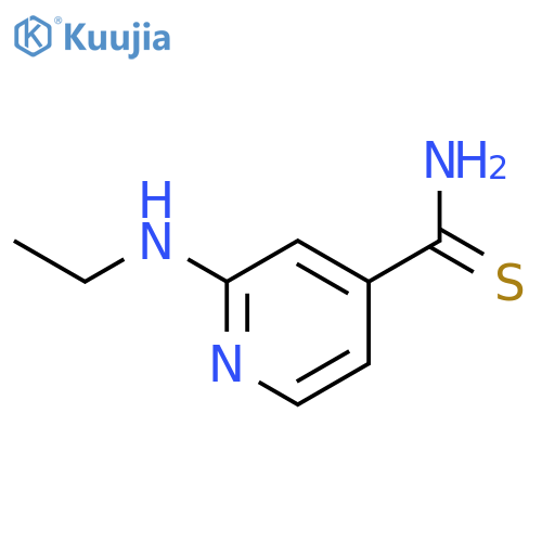 2-(ethylamino)pyridine-4-carbothioamide structure