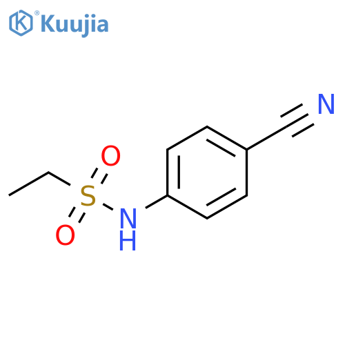 N-(4-cyanophenyl)ethane-1-sulfonamide structure