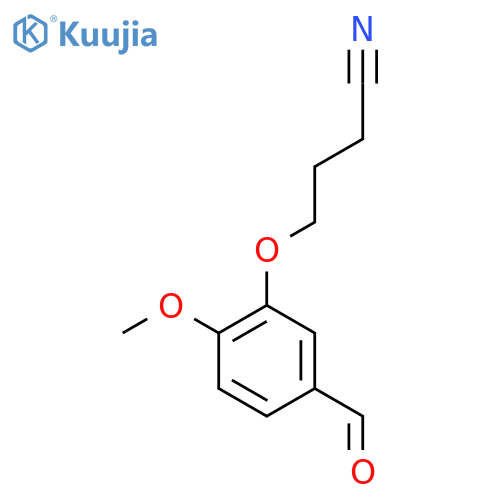 4-(5-Formyl-2-methoxyphenoxy)butanenitrile structure