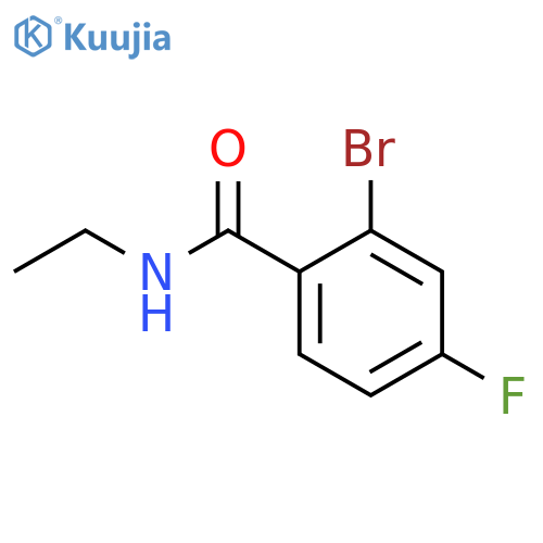 2-bromo-N-ethyl-4-fluorobenzamide structure