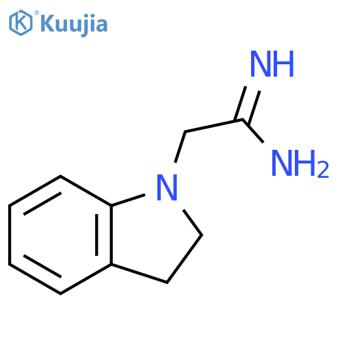2-(2,3-dihydro-1H-indol-1-yl)ethanimidamide structure