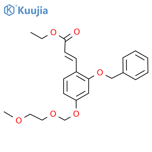 Ethyl (E)-3-(2-(benzyloxy)-4-((2-methoxyethoxy)methoxy)phenyl)acrylate structure