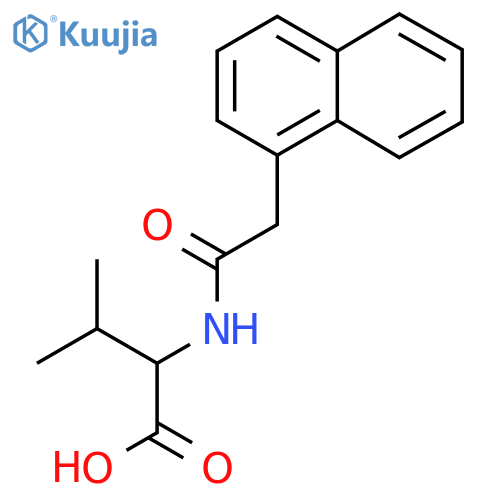3-Methyl-2-[(1-naphthylacetyl)amino]butanoic acid structure