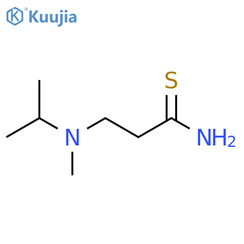 3-methyl(propan-2-yl)aminopropanethioamide structure