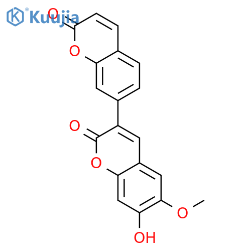 6-methoxy-7-hydroxy-3,7'-bicoumarin structure