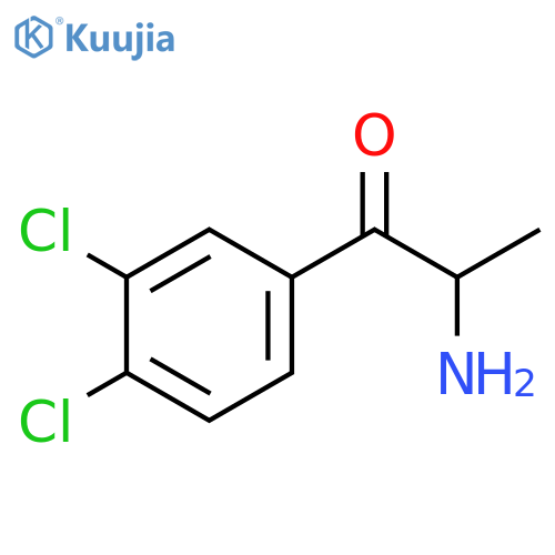 2-amino-1-(3,4-dichlorophenyl)propan-1-one structure