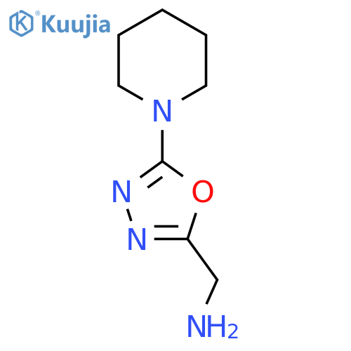 5-(piperidin-1-yl)-1,3,4-oxadiazol-2-ylmethanamine structure