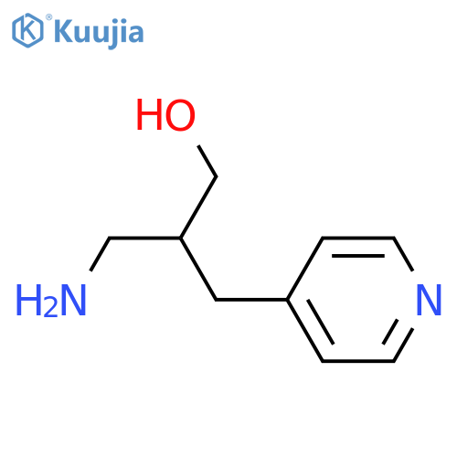 3-amino-2-[(pyridin-4-yl)methyl]propan-1-ol structure