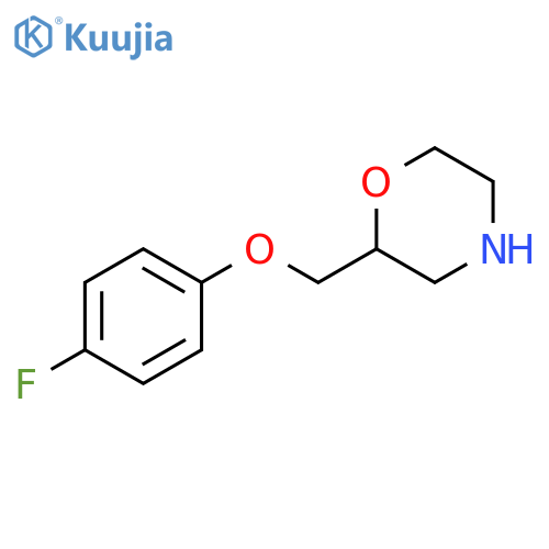 2-[(4-Fluorophenoxy)methyl]morpholine HCl structure