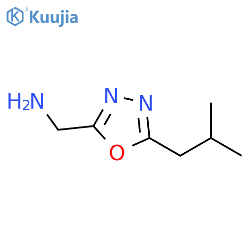 5-(2-methylpropyl)-1,3,4-oxadiazol-2-ylmethanamine structure