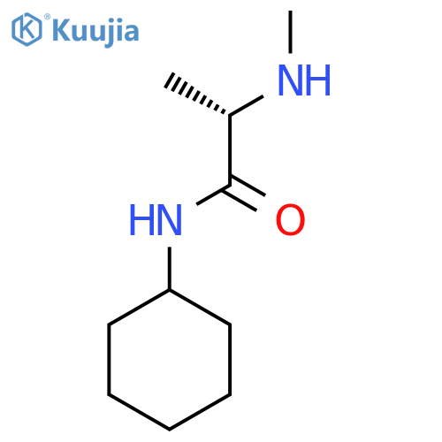 (2S)-N-cyclohexyl-2-(methylamino)propanamide structure