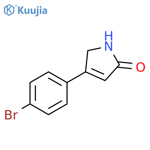 4-(4-bromophenyl)-2,5-dihydro-1H-pyrrol-2-one structure