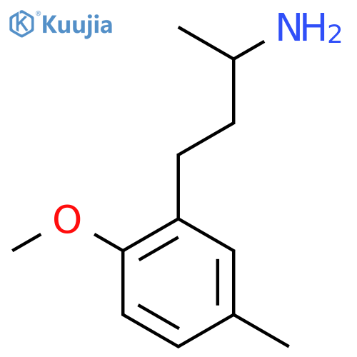 4-(2-methoxy-5-methylphenyl)butan-2-amine structure