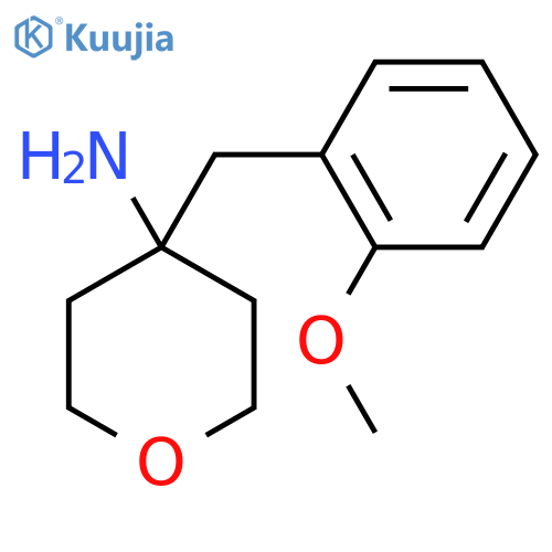 4-[(2-Methoxyphenyl)methyl]oxan-4-amine structure