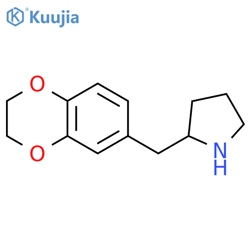 2-(2,3-dihydro-1,4-benzodioxin-6-yl)methylpyrrolidine structure