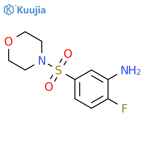 2-fluoro-5-(morpholine-4-sulfonyl)aniline structure