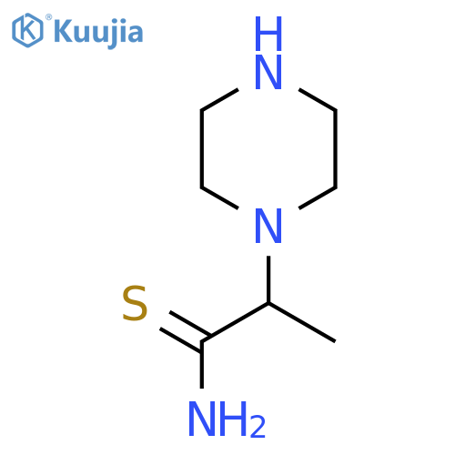 2-(Piperazin-1-yl)propanethioamide structure