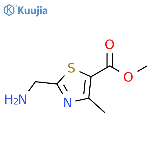 methyl 2-(aminomethyl)-4-methyl-1,3-thiazole-5-carboxylate structure