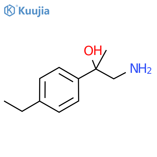 1-amino-2-(4-ethylphenyl)propan-2-ol structure