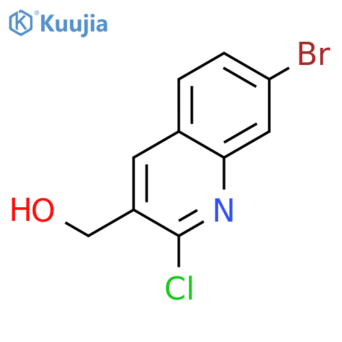7-Bromo-2-chloroquinoline-3-methanol structure
