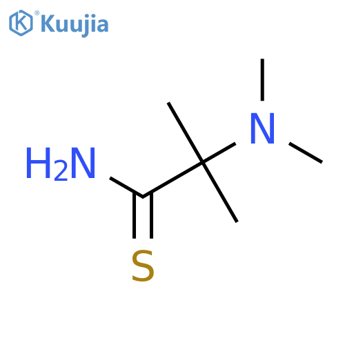 2-(dimethylamino)-2-methylpropanethioamide structure