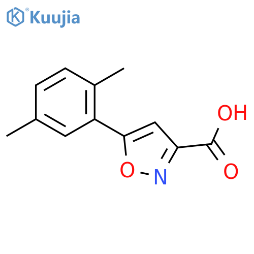 5-(2,5-dimethylphenyl)isoxazole-3-carboxylic acid structure