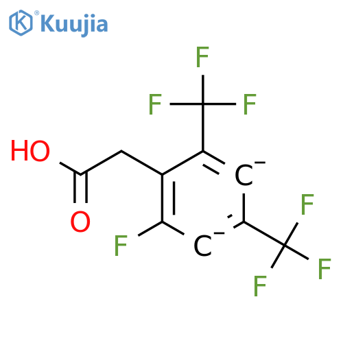 2-Fluoro-4,6-bis(trifluoromethyl)phenylacetic acid structure