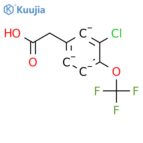 2-3-chloro-4-(trifluoromethoxy)phenylacetic acid structure