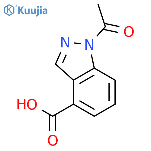 1-acetylindazole-4-carboxylic Acid structure
