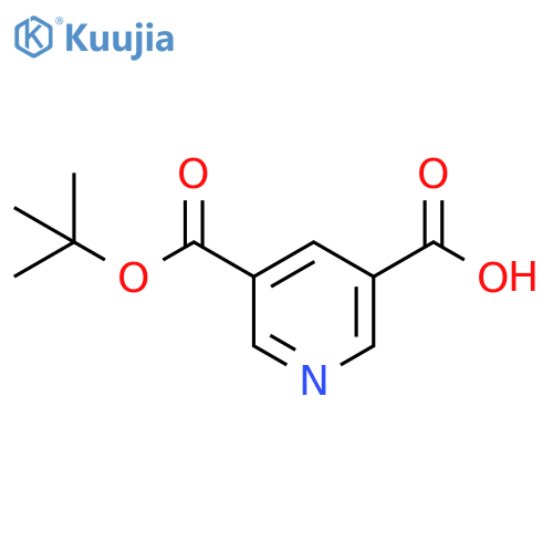 5-(tert-Butoxycarbonyl)nicotinic acid structure