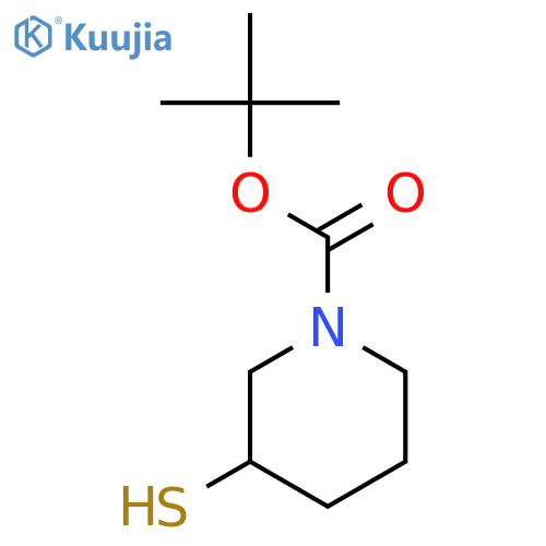 tert-Butyl 3-sulfanylpiperidine-1-carboxylate structure
