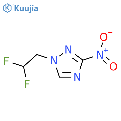 1-(2,2-difluoroethyl)-3-nitro-1H-1,2,4-triazole structure