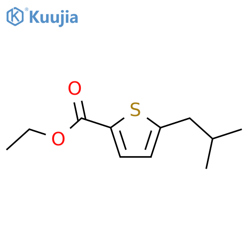 ethyl 5-(2-methylpropyl)thiophene-2-carboxylate structure