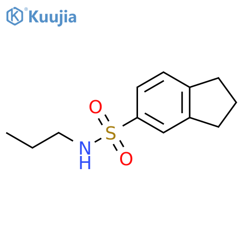 N-propyl-2,3-dihydro-1H-indene-5-sulfonamide structure