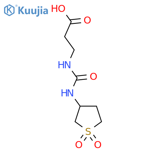 3-[(1,1-Dioxothiolan-3-yl)carbamoylamino]propanoic acid structure