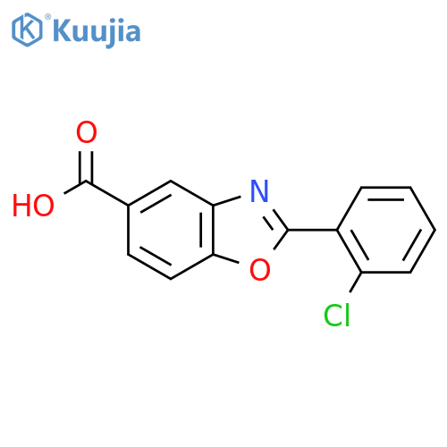 2-(2-Chlorophenyl)-2,3-dihydrobenzodoxazole-5-carboxylic Acid structure