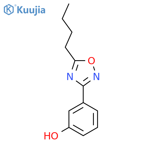 3-(5-Butyl-1,2,4-oxadiazol-3-yl)phenol structure