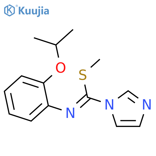1H-Imidazole-1-carboximidothioic acid, N-[2-(1-methylethoxy)phenyl]-, methyl ester structure
