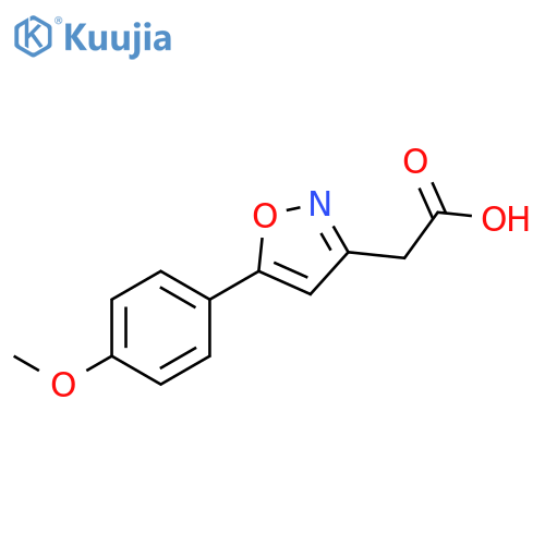 2-[5-(4-methoxyphenyl)-1,2-oxazol-3-yl]acetic acid structure