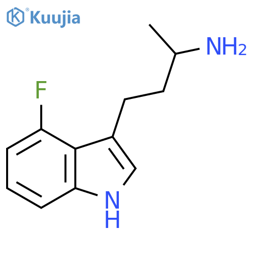 4-(4-Fluoro-1H-indol-3-yl)butan-2-amine structure
