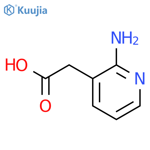 2-(2-Aminopyridin-3-yl)acetic acid structure