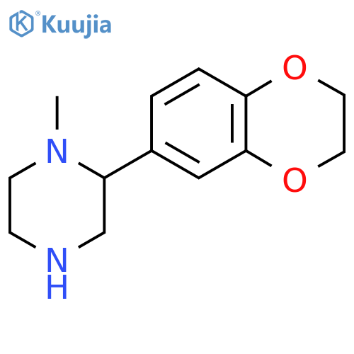 2-(2,3-dihydro-1,4-benzodioxin-6-yl)-1-methylpiperazine structure