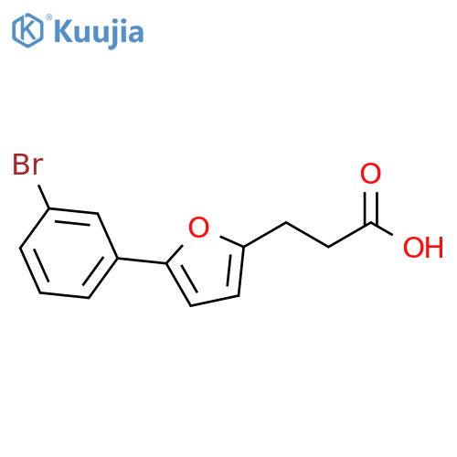 3-[5-(3-Bromo-phenyl)-furan-2-yl]-propionic acid structure