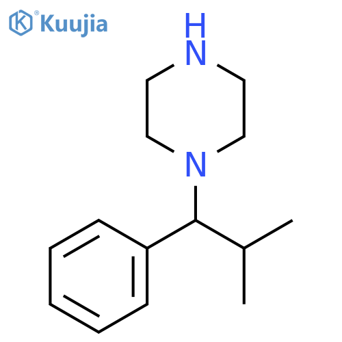 1-(2-methyl-1-phenylpropyl)piperazine structure